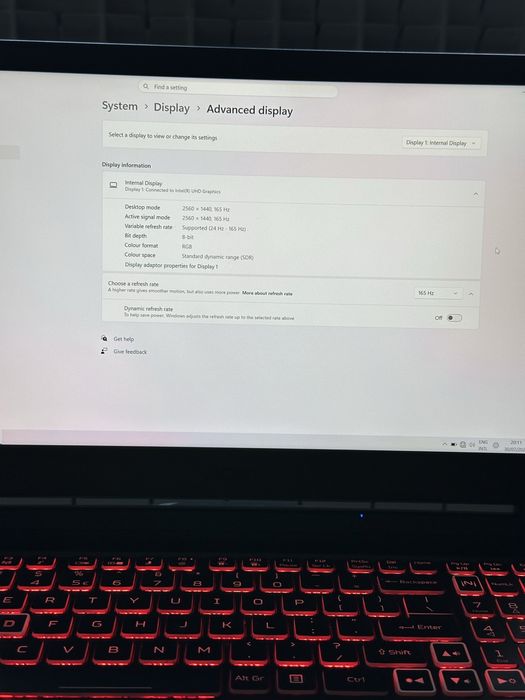Laptop Gaming Acer Nitro 5 | Ecran 2K (165Hz) | RTX 3070 8GB | i5-11400H | 16GB RAM | SSD 512GB