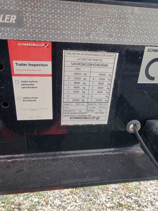 Închiriez Semiremorca Piatra/ Balastru /Pamant 24 mc Schwarzmuller