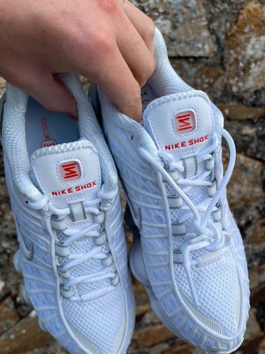 Nike shox TL white metallic silver EU45