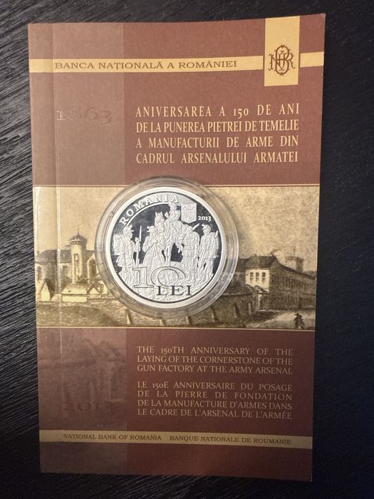 Moneda BNR Manufactura de Arme argint 2013