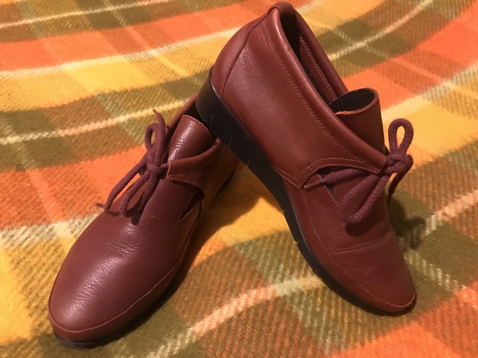 Luxat френски удобни обувки пролет есен естествена кожа бордо