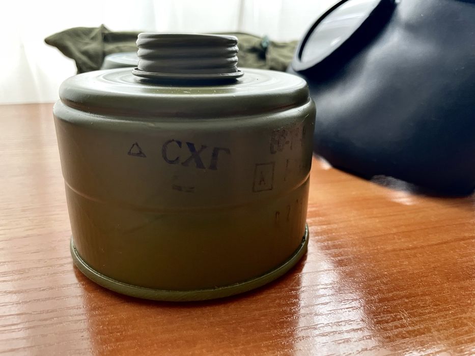 Комплект противогаз с ДВА филтъра и чанта ПГ-1