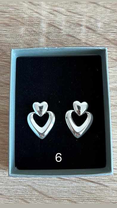 Чисто нови сребърни обеци проба 925