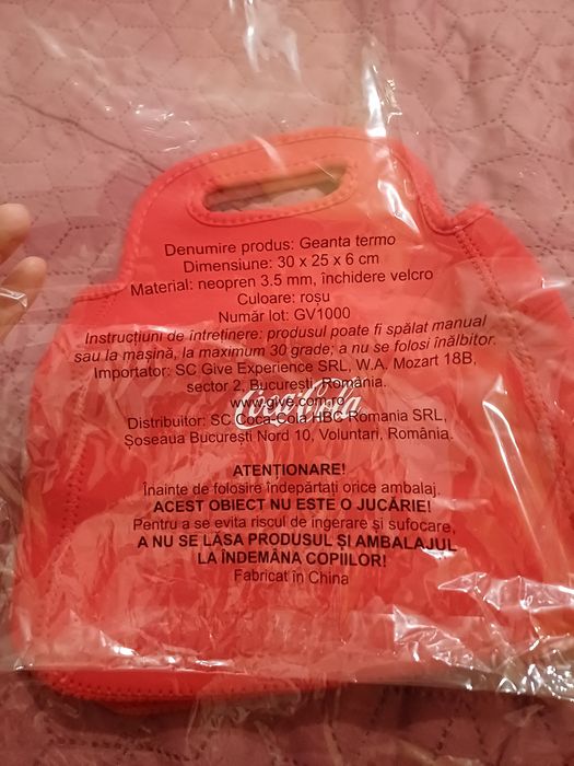 Geantă termo Coca Cola nouă