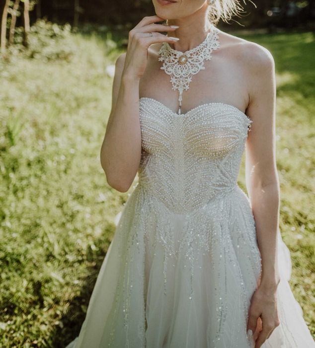 Булчинска/сватбена/бяла рокля Benoite, LUCE SPOSA