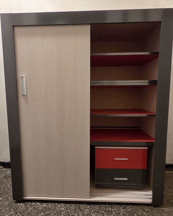 Гардероб+скрин+нощно шкафче