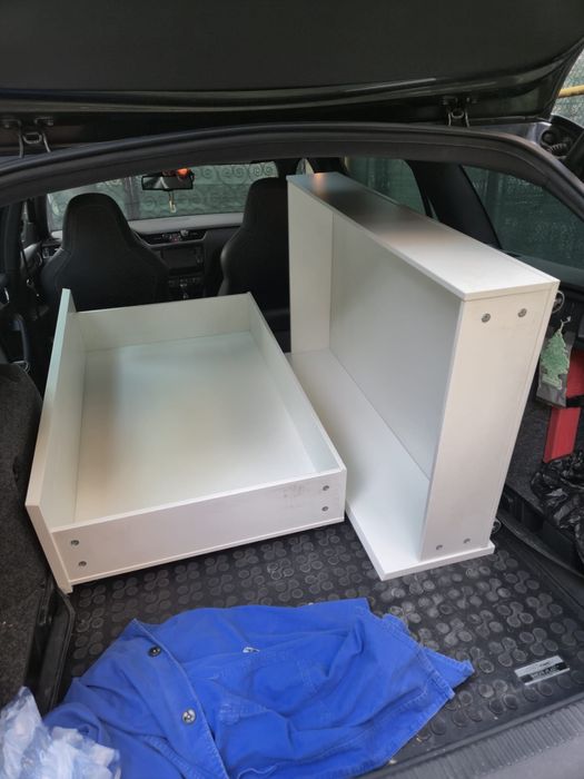 Sertar Ikea depozitare cadru pat inalt , alb , 200cm