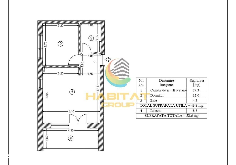 Apartament 2 camere - Parcare subterana - Predare imediata