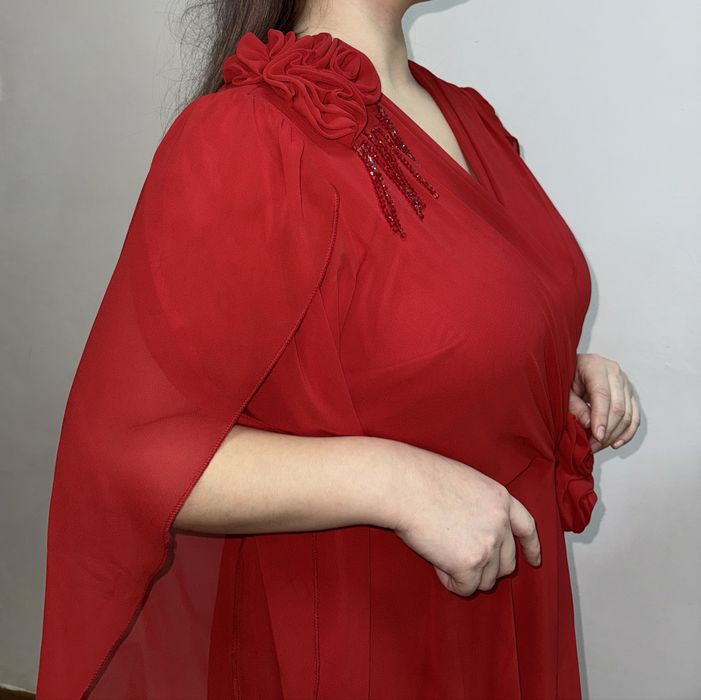 Платье длинное, вечернее. Красное. L. 48