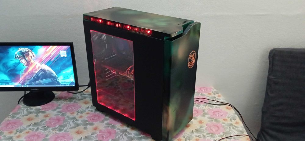 PC i5 7500 8g DD4 RX 580 8GB 256bit ssd+hard calculator unitate gaming