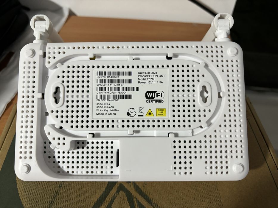 GPON ONU F670 L, двухдиапазонный