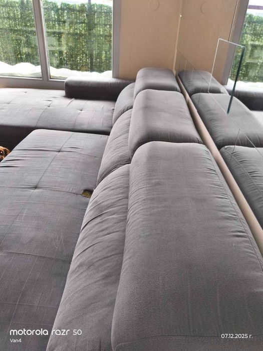 Разтегателен диван с ракла