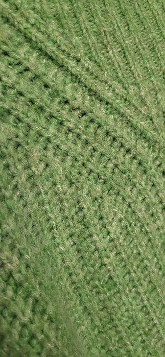 Pulover dama foarte gros, verde