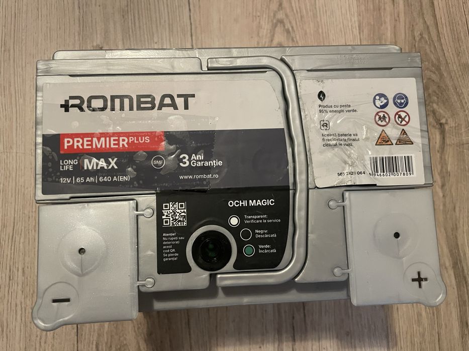 Baterie Rombat nouă, cu garanție. 12V, 65Ah.