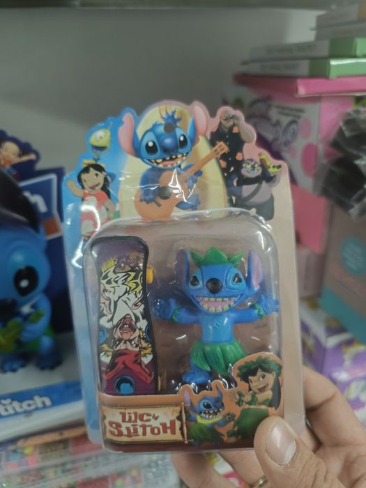 Комплект фигурки Стич/Попит игра машина/Плюшена играчка Стич