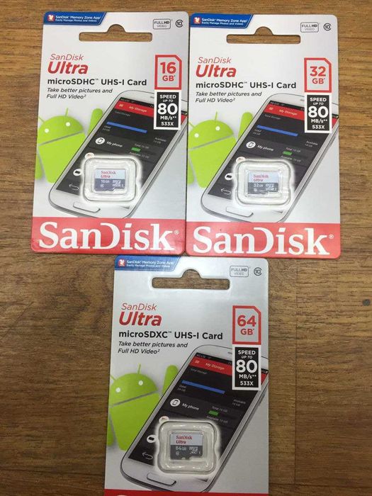 SanDisk Ultra microSD — ЮҚОРИ ТЕЗЛИК ORIGINAL (optom)