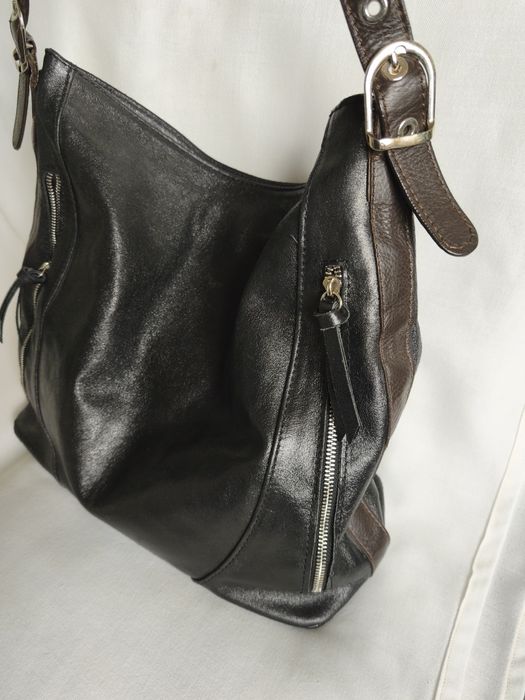 Голяма чанта естествена кожа