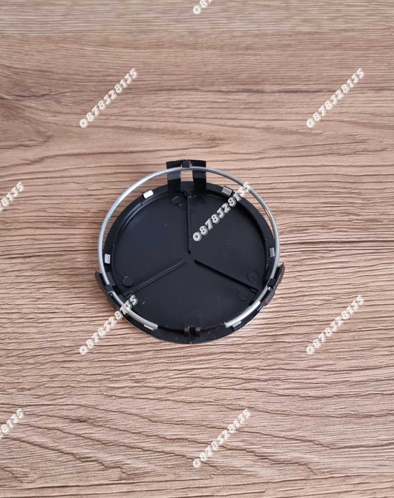 Капачки за джанти за Мерцедес 75мм черен гланц