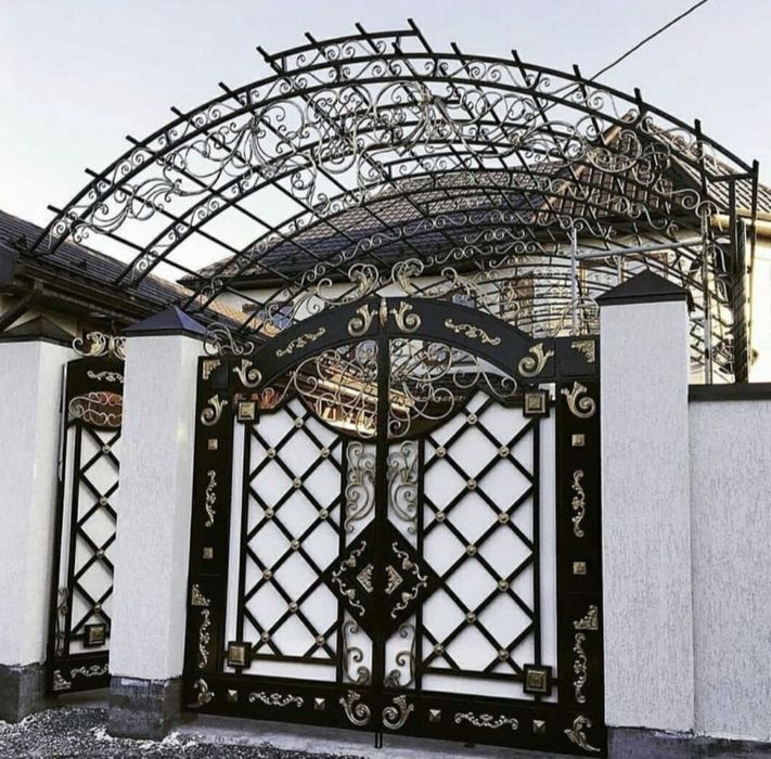 Навес ворота  арка тапчан есік решетка