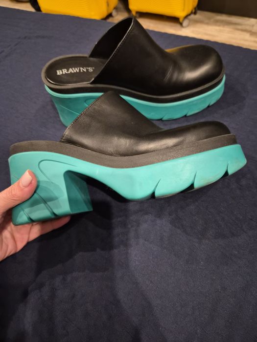 чехли сабо естествена кожа