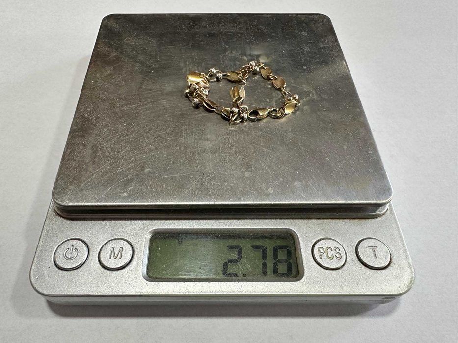 Златна детска гривна 14К – 2,78гр, 17см