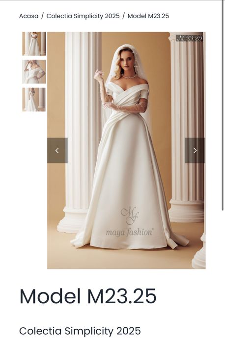 Rochie de mireasa Maya Fashion colectie 2025