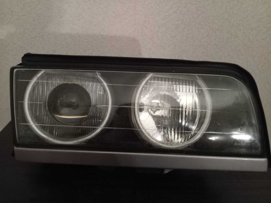 Фары бмв е38 дорест с BI-LED модулем оригинал BOSH с анг.глазками