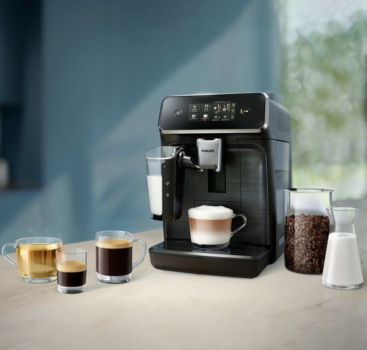 Espressor automat Philips Seria 2300 EP2331/10, Se poate folosi atât cafea boabe, cât și cafea măcinată.