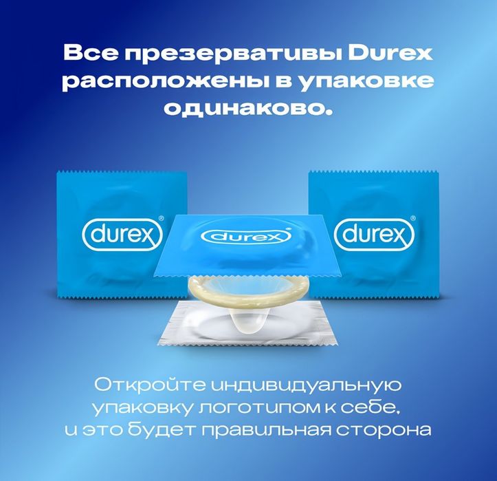 Презервативы Durex 3 штуки в упаковке