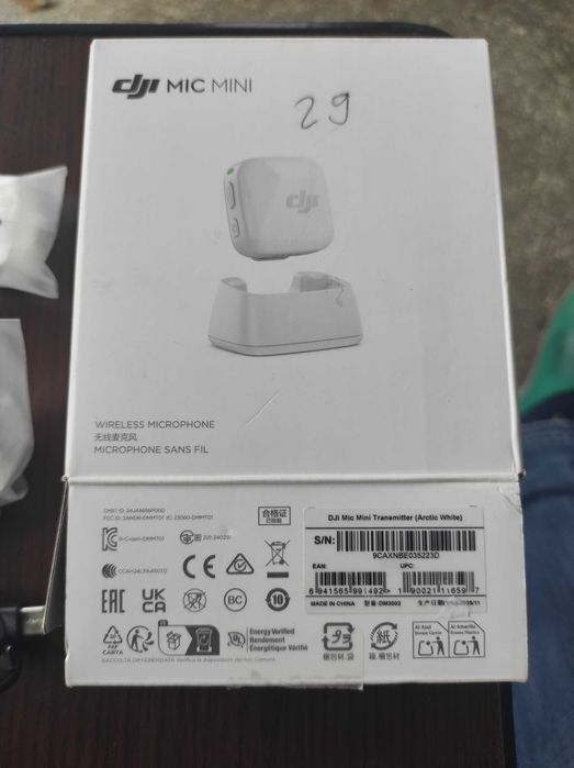 Microfon Wireless DJI Mic Mini Transmitter (Arctic White) – Pachet Complet