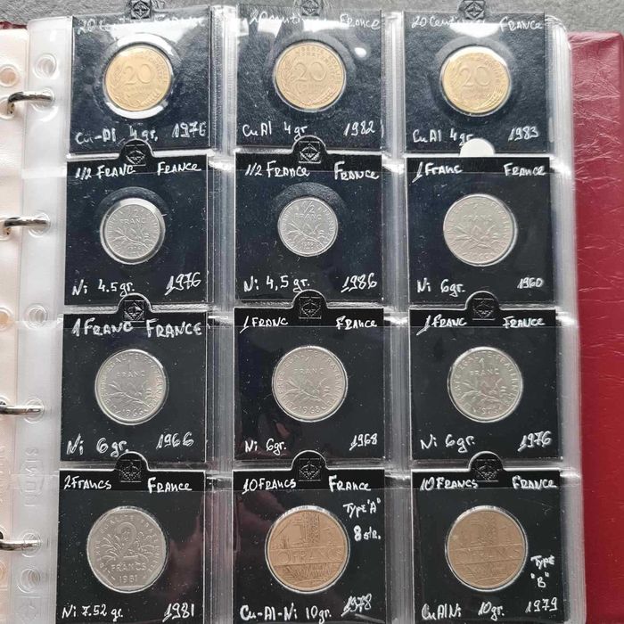 Колекция 180 бр монети в албум KaBe - Европа, Русия и др