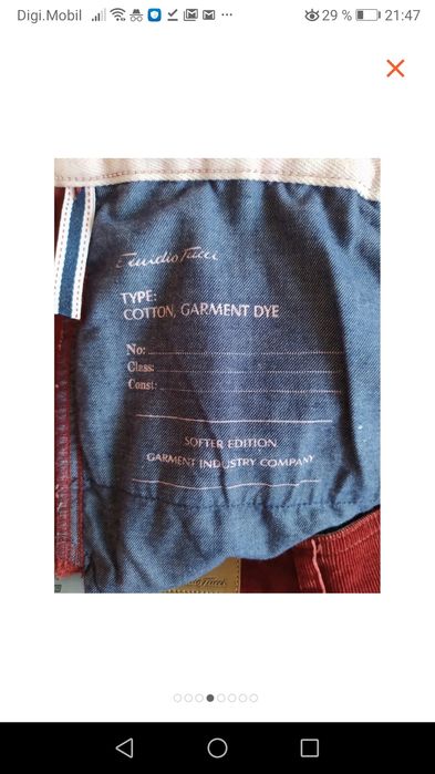 Corduroy Jeans marca Emidio Tucci