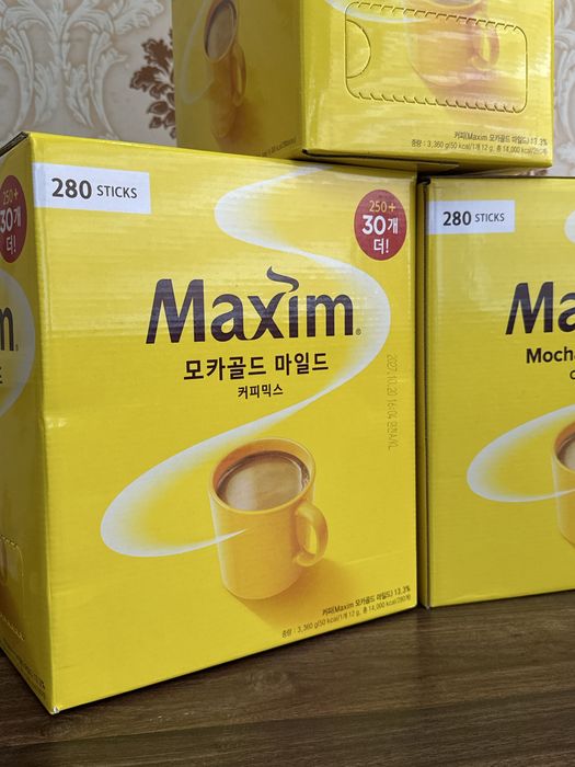 Корейский кофе 3 в 1 Maxim Mocha gold mild 280 стиков