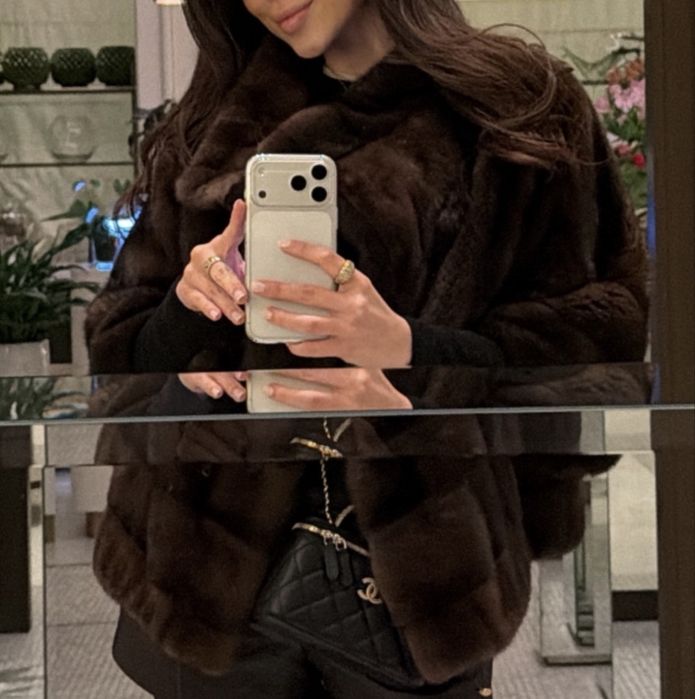 Haina blana vizon Mareus maro inchis