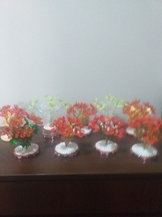 Цветочки из бисера