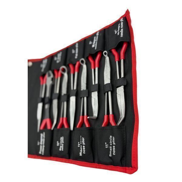 Комплект клещи с дълъг връх 9 бр.