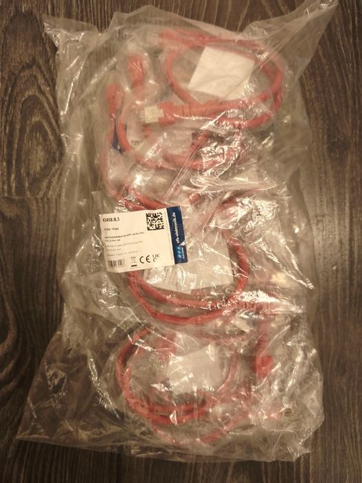 Пач кабел RG45  Ethernet cat.5 - 0.5м комплект 10 бр.