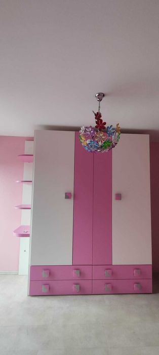2 Dormitoare Premium copii/tineret, Italia, stare excelentă – pat, birou, dulap, rafturi