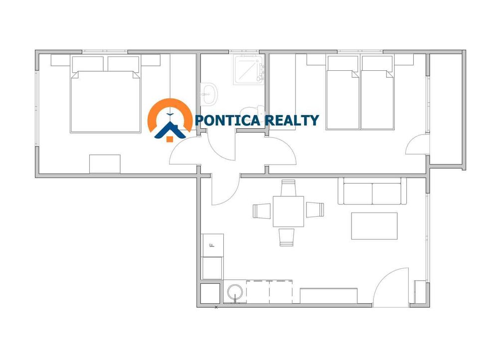 Тристаен с гледка море в Свети Влас