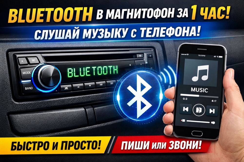 Установка блютуз на автомагнитолу