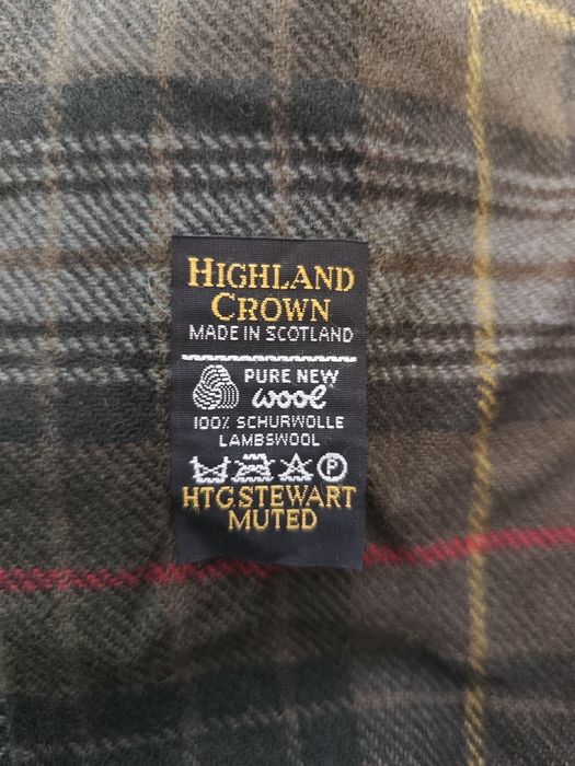 Fular din lână miel Highland Crown Scotland