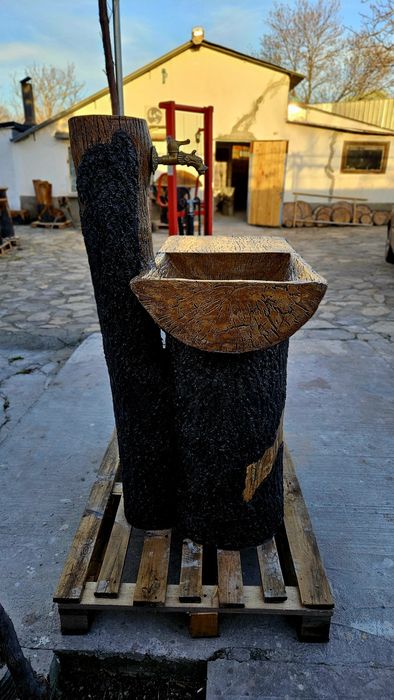 Градински чешми от щампован бетон