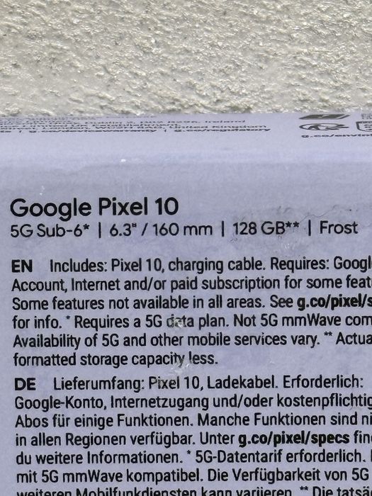 Google Pixel 10 128gb Frost , nou !