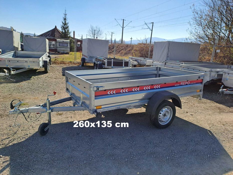 Remorca 750 kg 2 Axe  240x125x39 cm