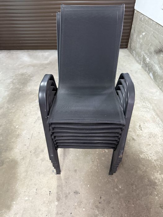 Градински столове Kring Bruxelles – метал, черни