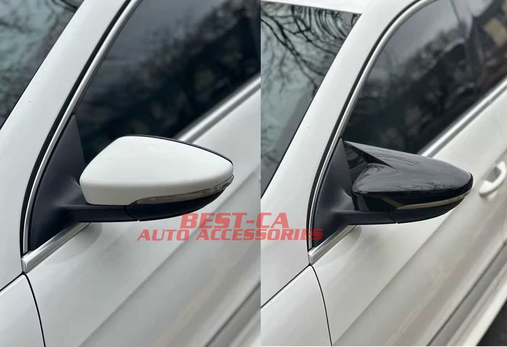 Capace oglinzi Batman Gti Style negru lucios ornamente VW Passat B7 CC