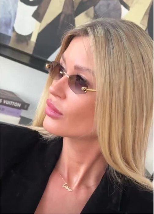 Ochelari de Soare Cartier Zeiss Panthere Embellishment CT0433S Polarised Noi Full Box [Verificare Colet]