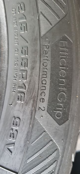 2 anvelope 215 55 16 goodyear vara 2021 6,2 mm