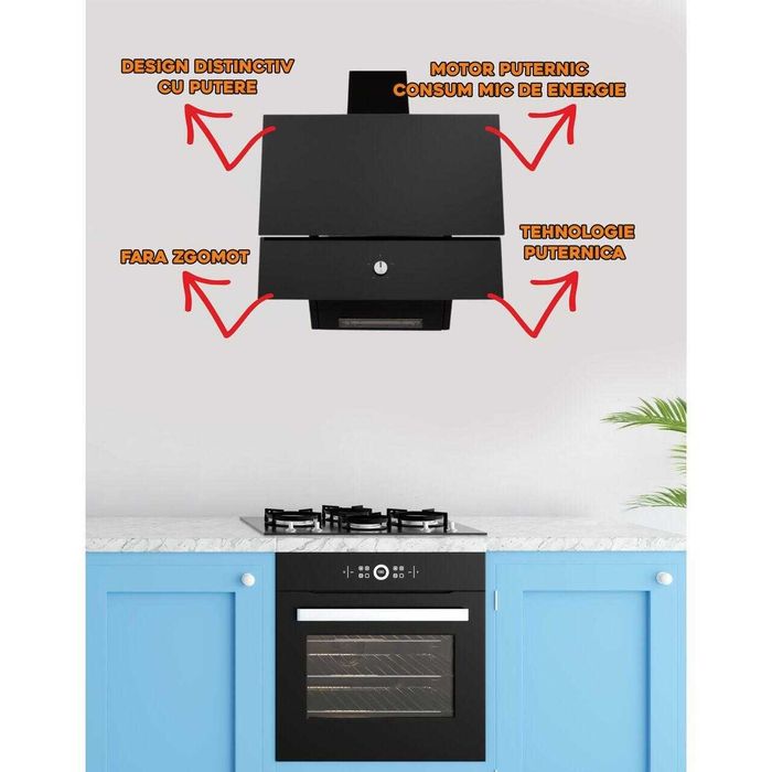 Декоративен аспиратор за вграждане Hausberg HB-2285NG