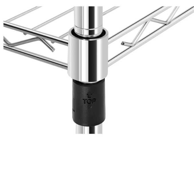 Метален рафт - 120 x 45 x 189 см - 90 кг - 4 колелца - Royal Catering